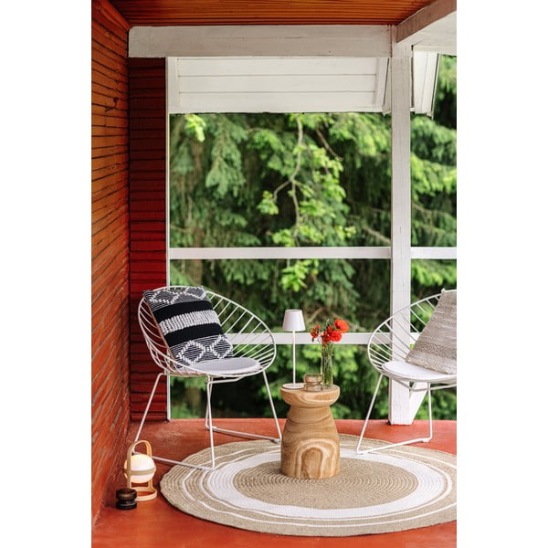 2 baltų sodo kėdžių rinkinys Bonami Selection Coco-image-1