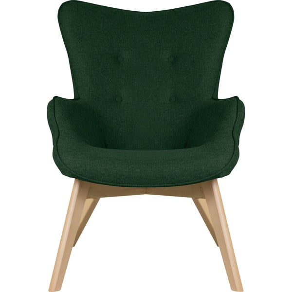 Tamsiai žalios spalvos krėslas Niko – Ropez-image-2