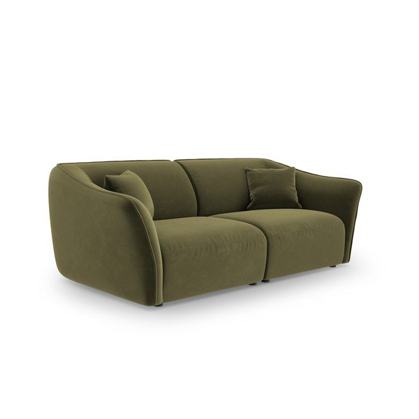 Iš velveto sofa žalios spalvos 206 cm Tokyo – Cosmopolitan Design-image-2