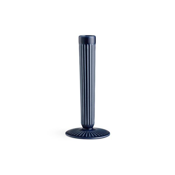 Tamsiai mėlynos spalvos akmens masės žvakidė "Kähler Design Hammershoi", aukštis 20 cm