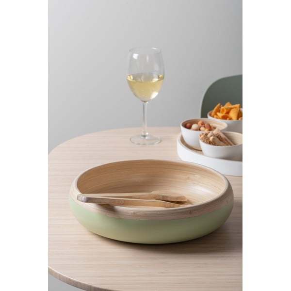 Iš bambuko  serviravimo dubuo šviesiai žalios spalvos ø 30 cm Puro – PT LIVING-image-1