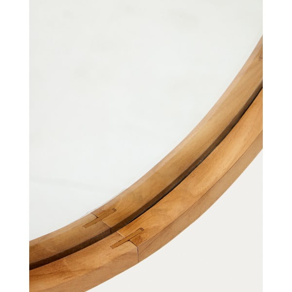 Sieninis veidrodis su medžio masyvo rėmu 45x95 cm Magda – Kave Home-image-2