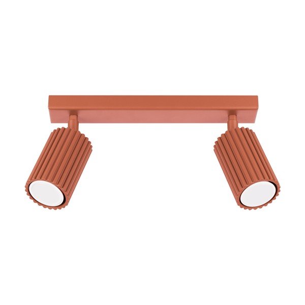 Raudonos plytų spalvos taškinis šviestuvas 6,5x30 cm Gleam – Sollux