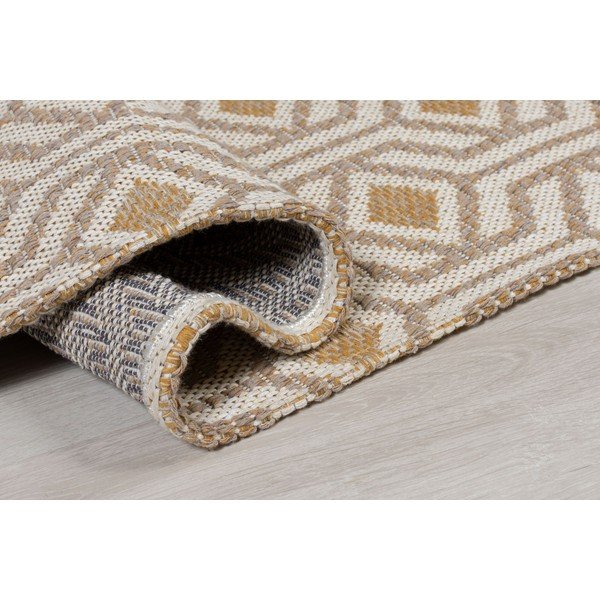 Medvilninis kreminės ir geltonos spalvos kilimas Flair Rugs Bombax, 192 x 290 cm-image-1