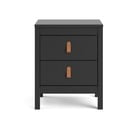 Juodas naktinis staliukas Madrid - Tvilum