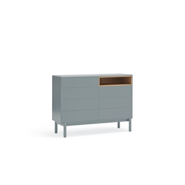 Žema šoninė spintelė mėlynos spalvos/pilkos spalvos 120x90 cm Corvo – Teulat-image-2