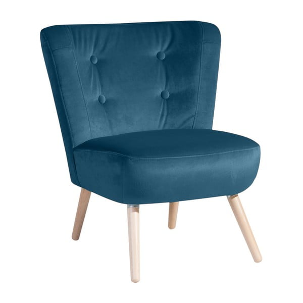 "Max Winzer Neele Velvet" mėlynas fotelis
