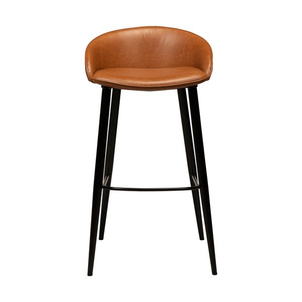 Ruda dirbtinės odos baro kėdė DAN-FORM Denmark Dual, aukštis 91 cm-image-1