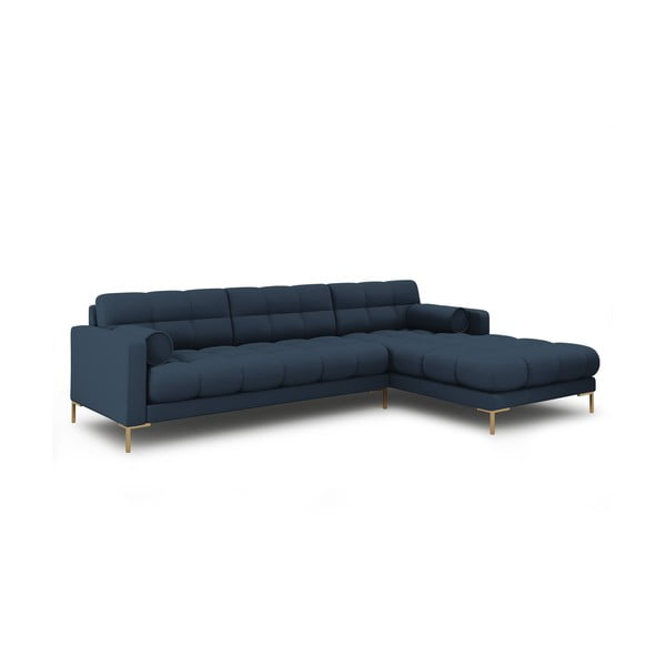 Kampinė sofa mėlynos spalvos (su dešiniuoju kampu) Bali – Cosmopolitan Design-image-3