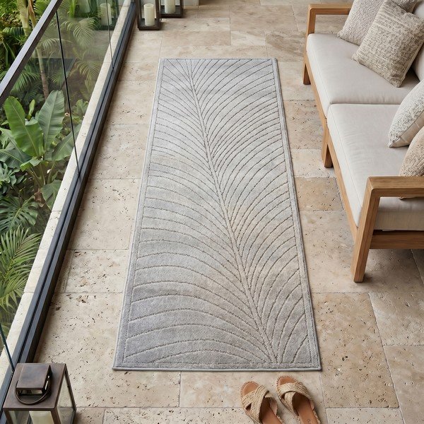 Sidabrinės spalvos lauko kilimas 80x250 cm Nova 1204 – Ayyildiz Carpets-image-1