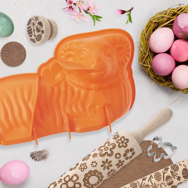 Iš silikonas kepimo forma velykiniam avynėliui 17x31 cm – Orion-image-1