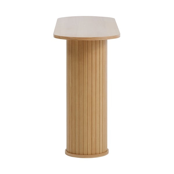Natūralios spalvos konsolinis staliukas 40x130 cm Nola – Unique Furniture-image-3