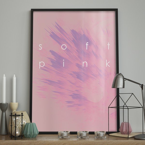 Plakatas DecoKing Explosion SoftPink, 70 x 50 cm-image-1