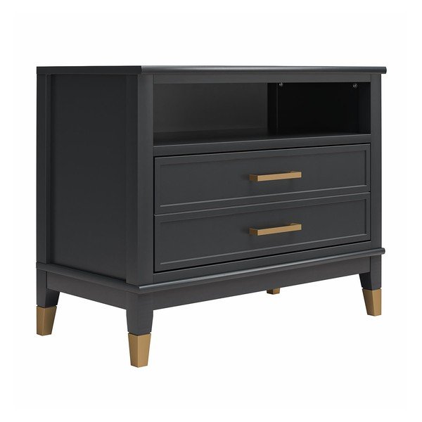 Naktinis staliukas juodos spalvos Westerleigh – CosmoLiving by Cosmopolitan-image-2