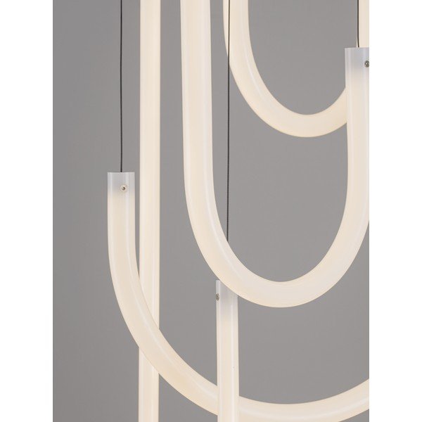 Baltos spalvos/matinės juodos spalvos iš plieno kabantis šviestuvas LED su pritemdymo funkcija ø 50 cm su gaubtu iš akrilo stiklo Topaz – Nova Luce-image-3