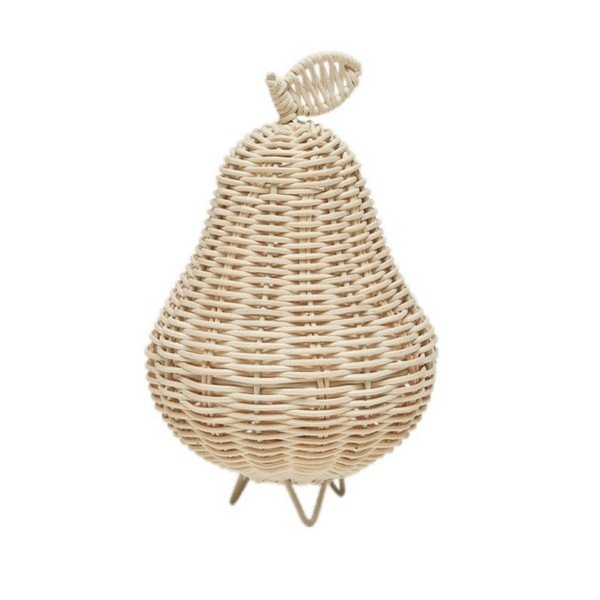 Natūralios spalvos vaikiška naktinė lemputė ø 12 cm Pear – OYOY Mini