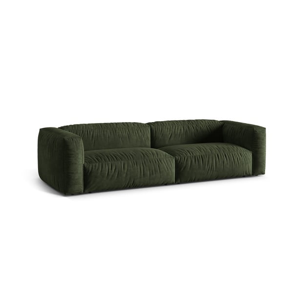 Žalios spalvos iš velveto sofa 320 cm Martina – Micadoni -image-2