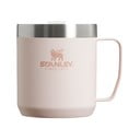 Šviesiai rožinės spalvos iš nerūdijančio plieno termo puodelis 350 ml Stay-Hot Camp Mug Rose Quartz – Stanley