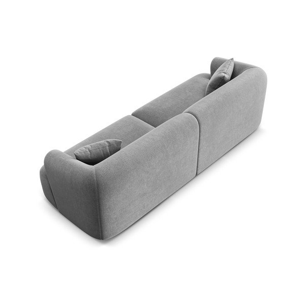 Šviesiai pilkos spalvos sofa iš velveto 255 cm Campi – Cosmopolitan Design-image-4