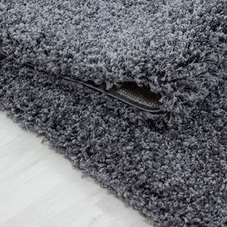 Apvalios formos kilimas tamsiai pilkos spalvos ø 120 cm Life – Ayyildiz Carpets