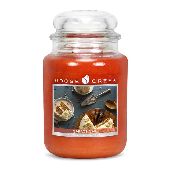 "Goose Creek" morkų deserto kvapo žvakė, 150 valandų degimo trukmė