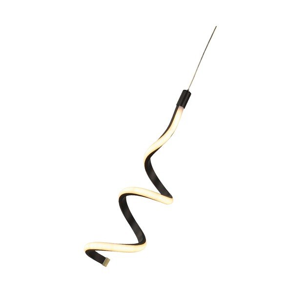 Juodos spalvos iš metalo kabantis šviestuvas LED ø 12 cm Hilton – Squid Lighting-image-2