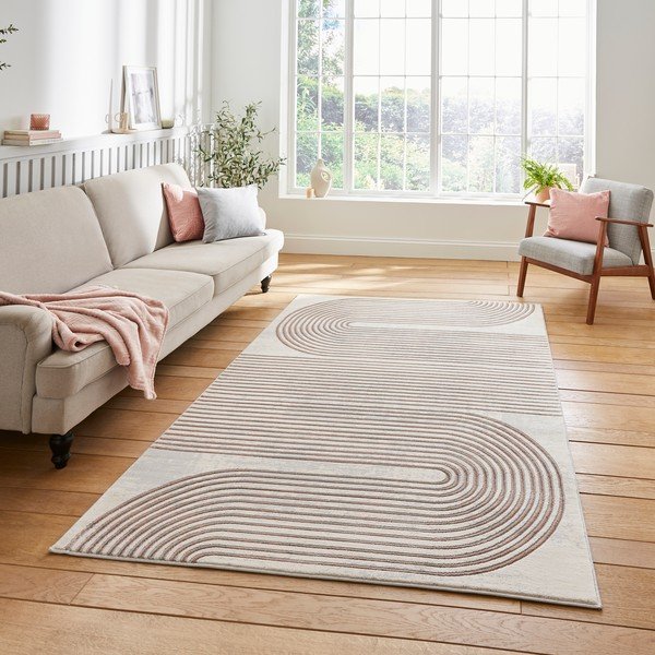 Kilimas rožinės spalvos/šviesiai pilkos spalvos 160x220 cm Apollo – Think Rugs-image-1