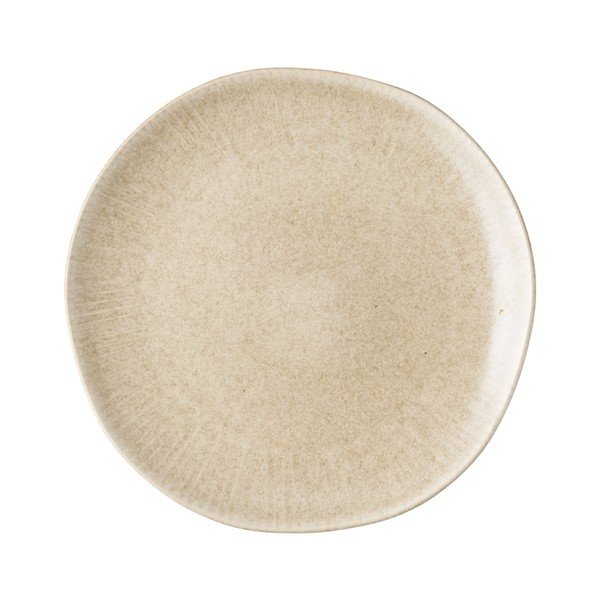 Pilkai smėlinės spalvos iš akmens masės lėkštės 4 vnt. ø 21 cm Viola – House Nordic-image-2