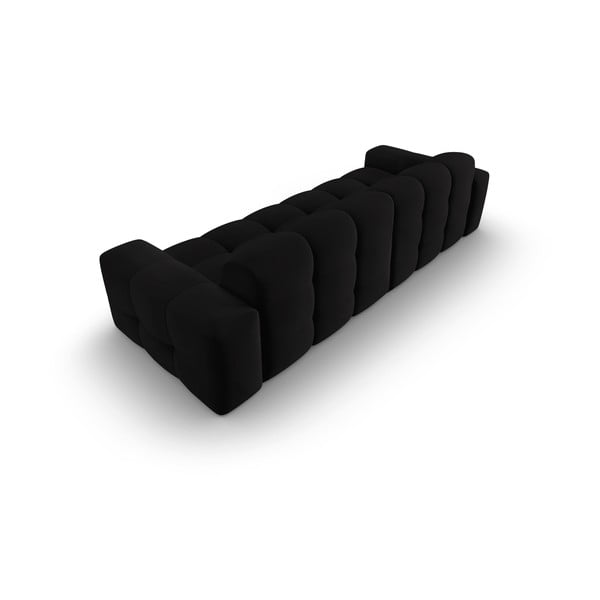 Juodo aksomo sofa 255 cm Kendal - Micadoni Home-image-4