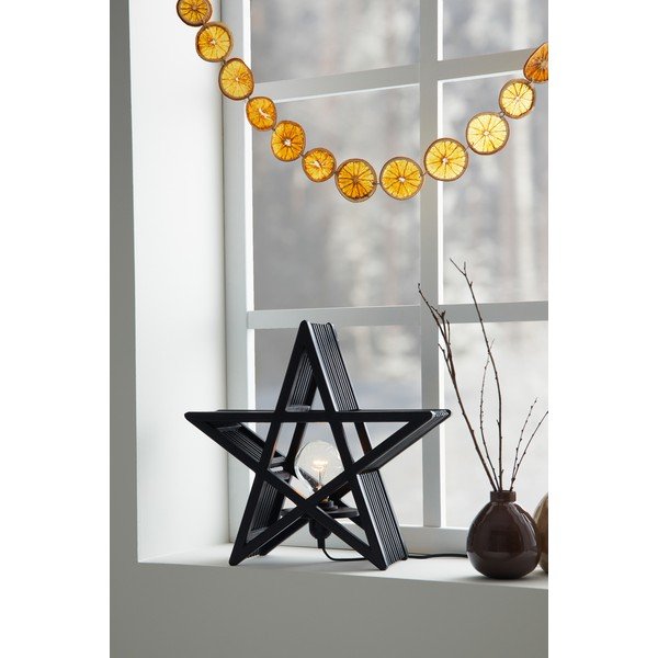 Šviečianti Kalėdų dekoracija juodos spalvos Bamboo – Markslöjd-image-2