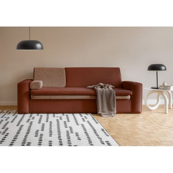 Sulankstoma sofa raudonos plytų spalvos 237 cm Wilson – Miuform-image-1