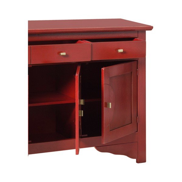 Raudona bufetė "Evergreen House Credenza-image-3