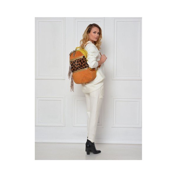 Kuprinė Carla Ferreri Cognac Giallo-image-3