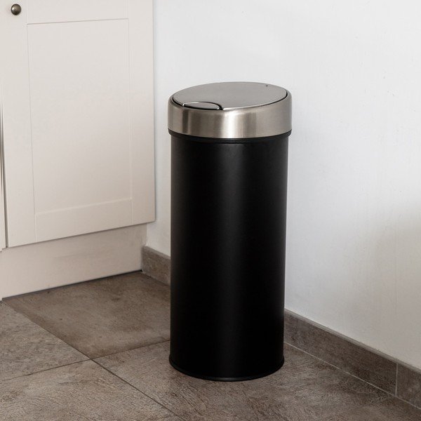 Juoda šiukšliadėžė Addis, 40 l-image-1