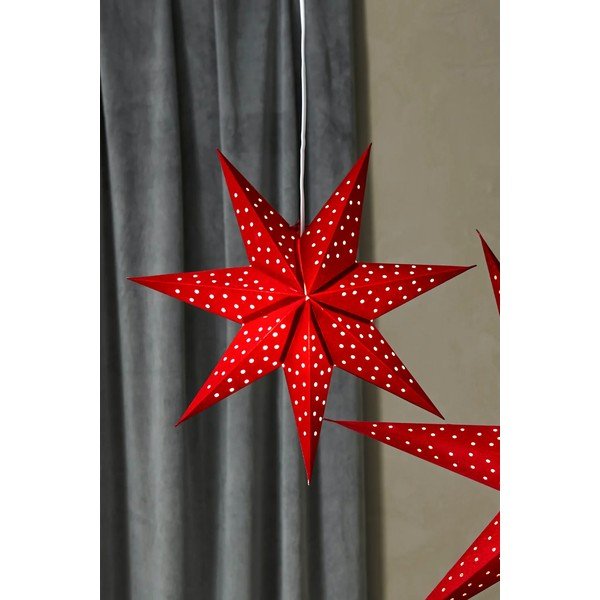 Raudonos spalvos pakabinama šviečianti Kalėdų dekoracija reikia baterijų ø 45 cm Blink – Markslöjd-image-2