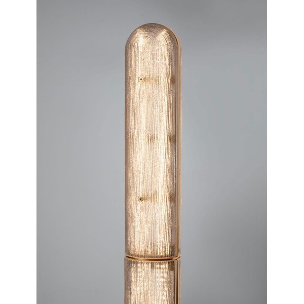 Žalvario spalvos iš metalo pastatomas šviestuvas LED (aukštis 165,5 cm) su stiklo gaubtu Gloree – Nova Luce-image-2