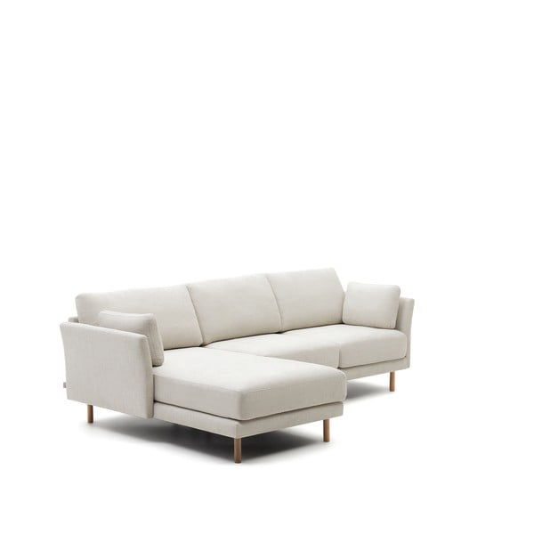 Kampinė sofa kreminės spalvos Gilma – Kave Home-image-2