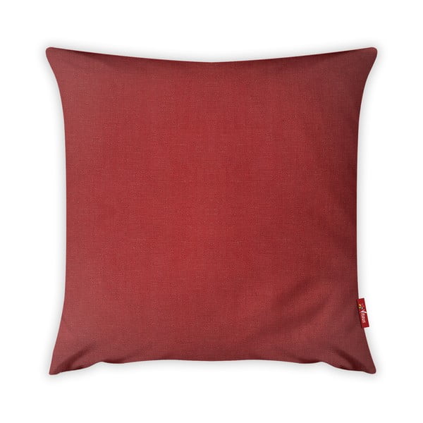 Raudonas medvilninis pagalvės užvalkalas Vitaus, 43 x 43 cm
