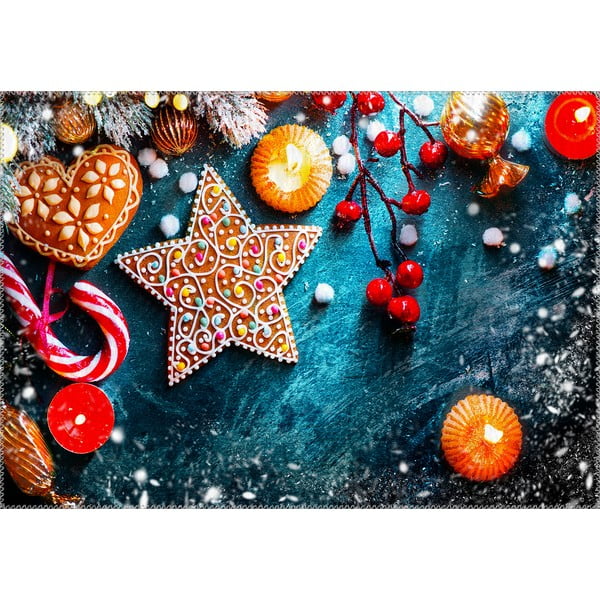 Kiliminė danga Vitaus Kalėdų laikotarpio žvaigždžių sausainis, 50 x 80 cm