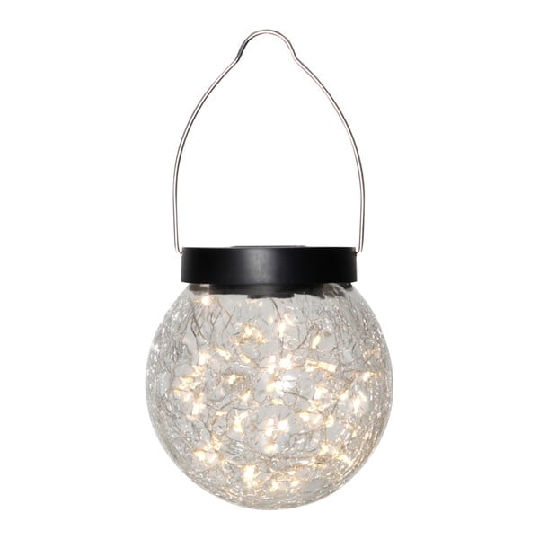 Lauko saulės energija veikiantis pakabinamas lauko LED šviestuvas Star Trading Glory, ø 12 cm