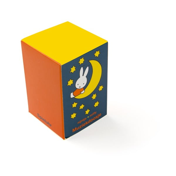 Iš metalo muzikinė dėžutė blizgios sidabrinės spalvos 6x5x8 cm Miffy – Zilverstad-image-2