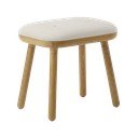 Baltos spalvos/natūralios spalvos taburetė Paff Tall – UMAGE