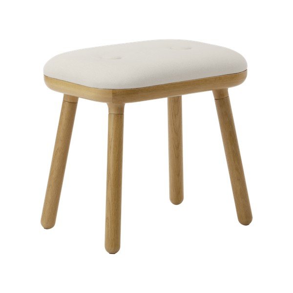 Baltos spalvos/natūralios spalvos taburetė Paff Tall – UMAGE