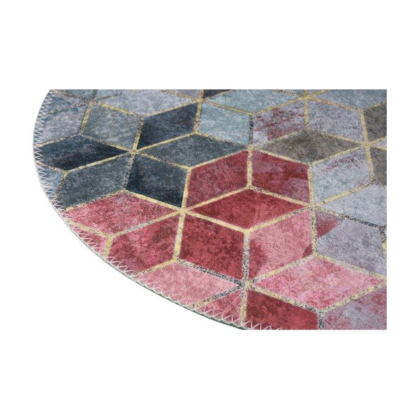 Skalbiamas kilimas rožinės spalvos/šviesiai pilkos spalvos 120x180 cm – Vitaus-image-2