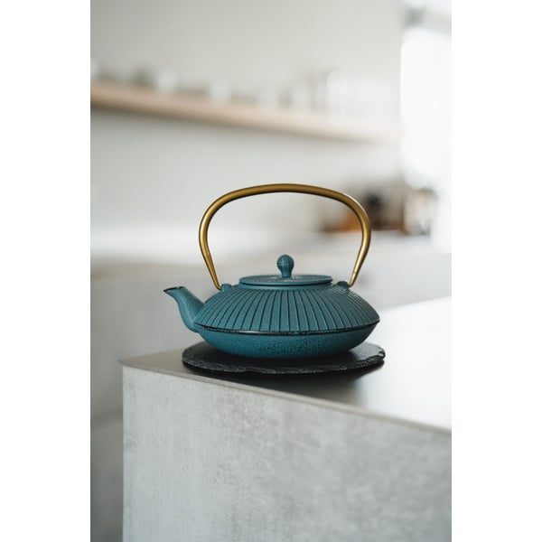 Iš ketaus arbatinukas mėlynos spalvos 1,1 l Linhai – Bredemeijer-image-1