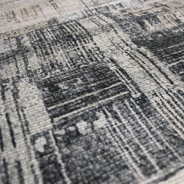 Skalbiamas pilkos spalvos kilimas 190x290 cm Silas Abstract – Flair Rugs-image-3