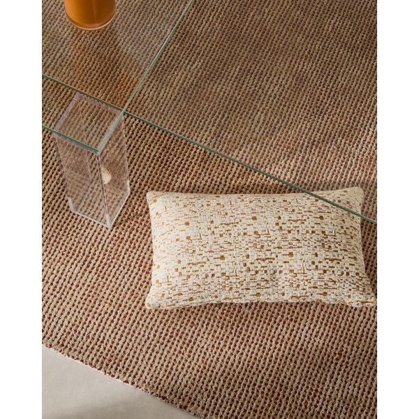 Iš lino mišinio dekoratyvinis pagalvės užvalkalas 30x50 cm Manma – Kave Home-image-1