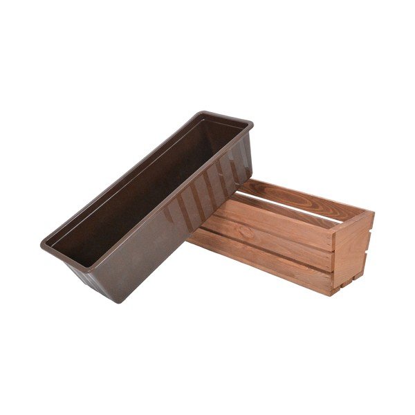 Iš medienos vazonas gėlėms 51 cm Modern – Rojaplast-image-2