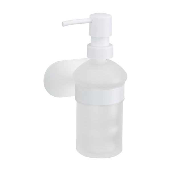 Klijuojamas iš stiklo muilo dozatorius baltos spalvos 200 ml Orea – Wenko