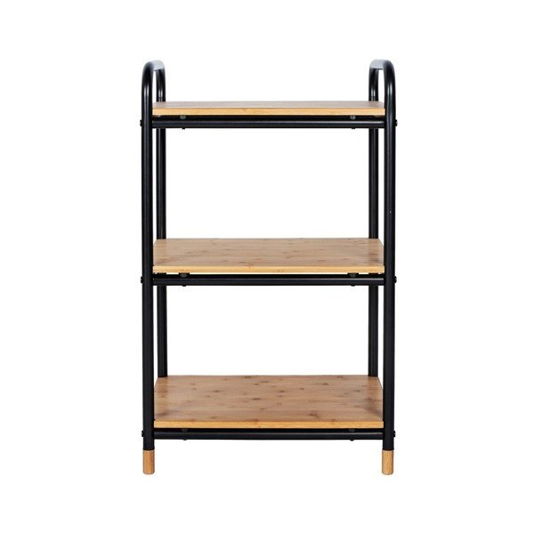 Iš metalo vonios lentyna juodos spalvos/natūralios spalvos 42x69 cm Loft – Wenko-image-2